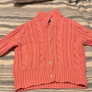 Ralph Lauren Coral Cable Knit Sweater